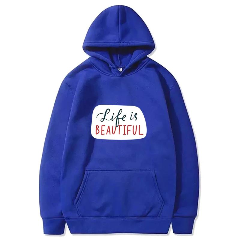 Autumn Fleece Korean Fashion Solid Color Finger Heart Drawstring Pockets Hooded Long Sleeve Loose Hoodie Sweatshirts Top