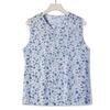 Dames zomerkleding katoenen vest met knoopsluiting, mouwloos ondershirt, cardiganvest voor oudere dames, pyjama's, huisvest