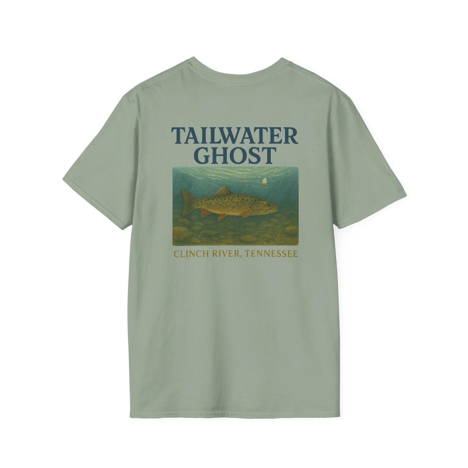 Tailwater Ghost Unisex Softstyle T-Shirt | Fly Fishing Apparel, Trout Fishing L