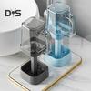 Bathroom Toothbrush Stand with Stable Base Height Adjustable Multi-Function 3 Slots Electric Toothbrush Stand Mouthwash Cup Holder