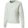 Solid Color Casual Sports Crew Neck Pullover Sweatshirt Women Sweatshirt Medium-Gray SC1229016-2