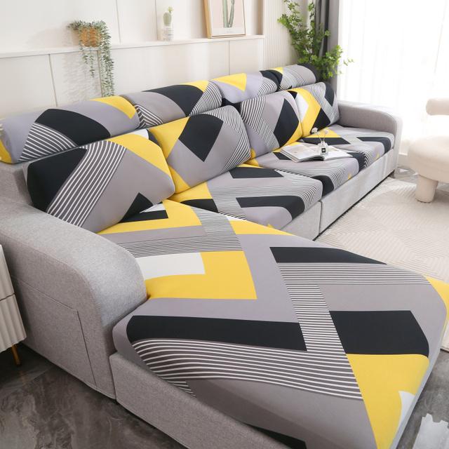 1 /2 /3 /4 Seat Couch Cushion Protective Slipcovers Sofa Furniture Seat Cushion Cover Sets Anti -Slip Furniture Protector Replacement Individual