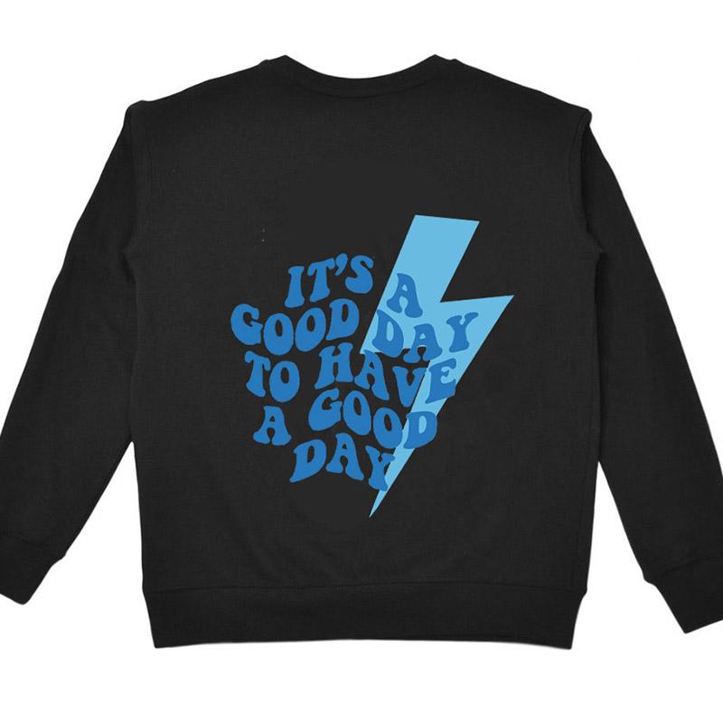 

Толстовка It A Good Day To Have Good Day, забавные пуловеры с молниями, женский модный винтажный топ 3XL чёрный