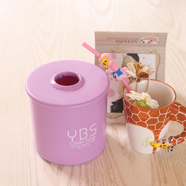 

Творча вітальня циліндр тканина коробка офіс проста коробка зберігання серветки фіолетовий