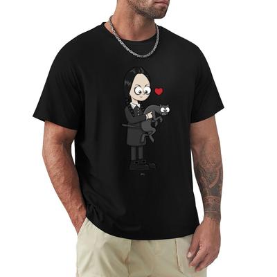 Funny Man Adams Family Retro Vintage Tshirt Casual Loose Fit Summer Tee Shirt