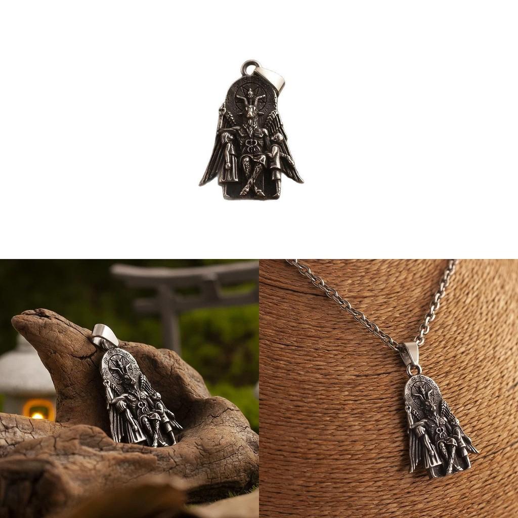 Anubis Mythology Pendant Necklace With Geometric Design For Gothic Fashion Enthusiasts