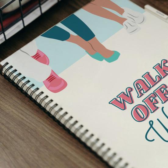 Exercise Workbook for Walking Off The Weight Schedule Planner Journal Thick Paper Smooth Writing Notebook for Home School Office Use