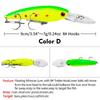 PRO BEROS 9cm/7.28g Minnow Hard Plastic Bionic Fishing Lure - Model DXM006