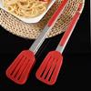 Kitchen Tongs with Silicone Tips Non-stick Food Clamp for Cooking Premium Stainless Steel Locking Cooking Tongs Heat Serving Utensils