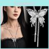 Stylish Butterfly Pull Necklace For Women In Luxurious Titanium Steel Design