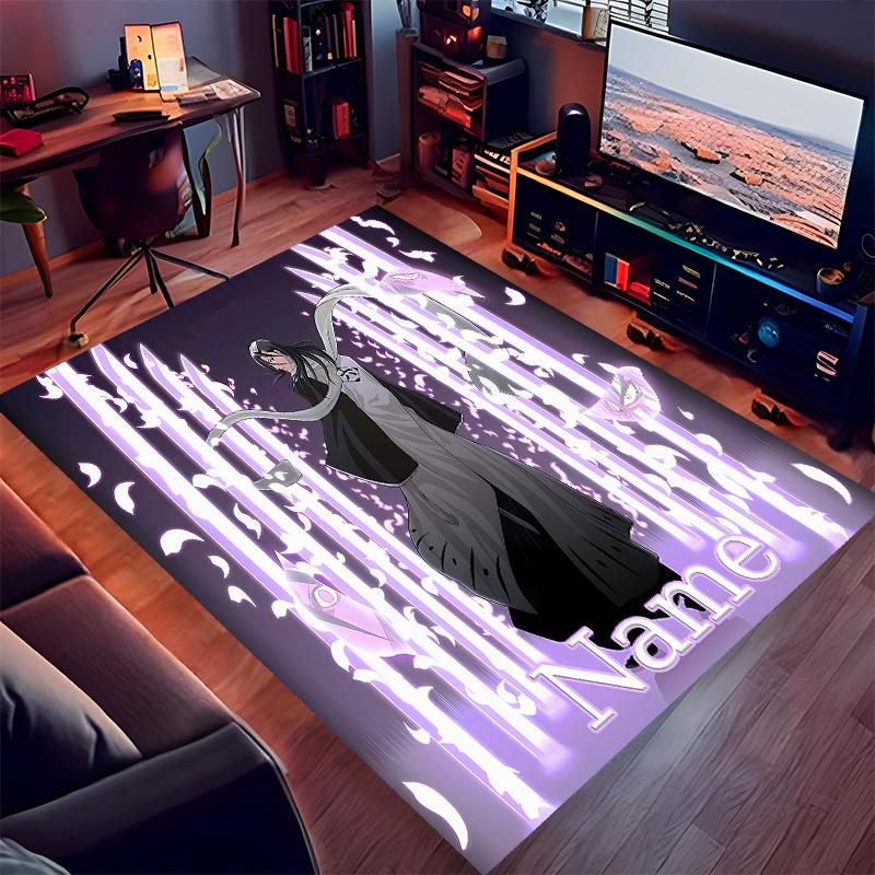 Custom personalization Byakuya Kuchiki Print Area Rug - Soft, Washable Non-Slip Indoor Mat,Living Room,Home&Office Decorative Rug