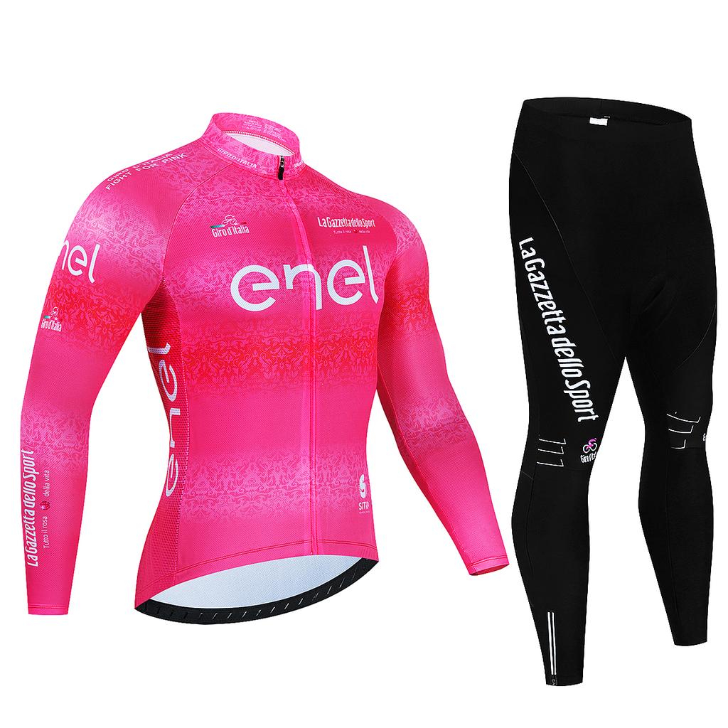 2026 Tour De Italy D'ITALIA Wielerjersey Set Premium Anti-UV Lange Mouw Downhill Wielerpak Herfst Sneldrogend Pro Race Uniform