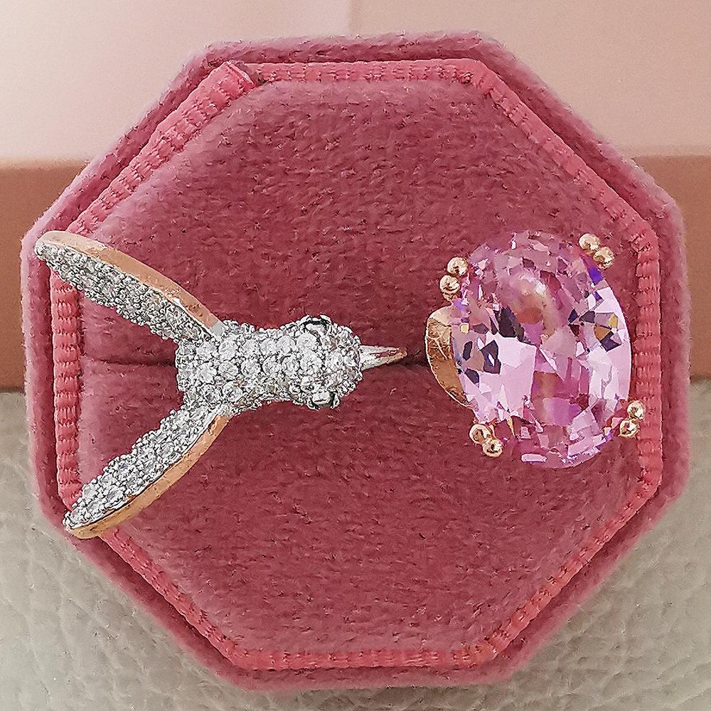 SHEIN Hummingbird Luxury Adjustable Open Ring for Women - Style R8132