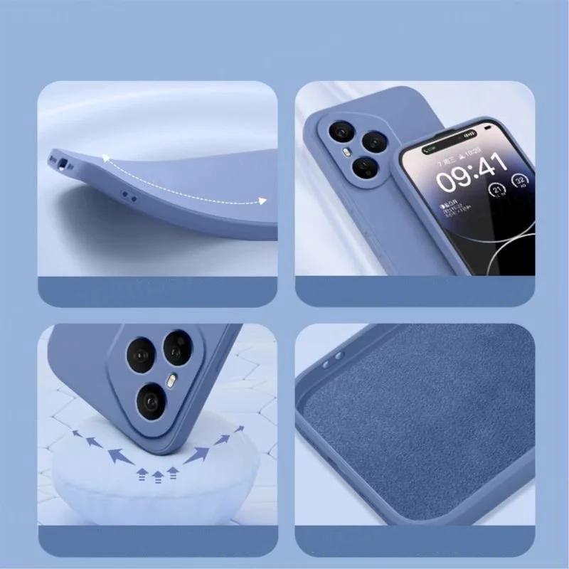 Original Liquid Silicone Phone Case For Honor 400 400Pro 400Lite 5G  Candy Colour TPU Shockproof Protect Soft Back Cover