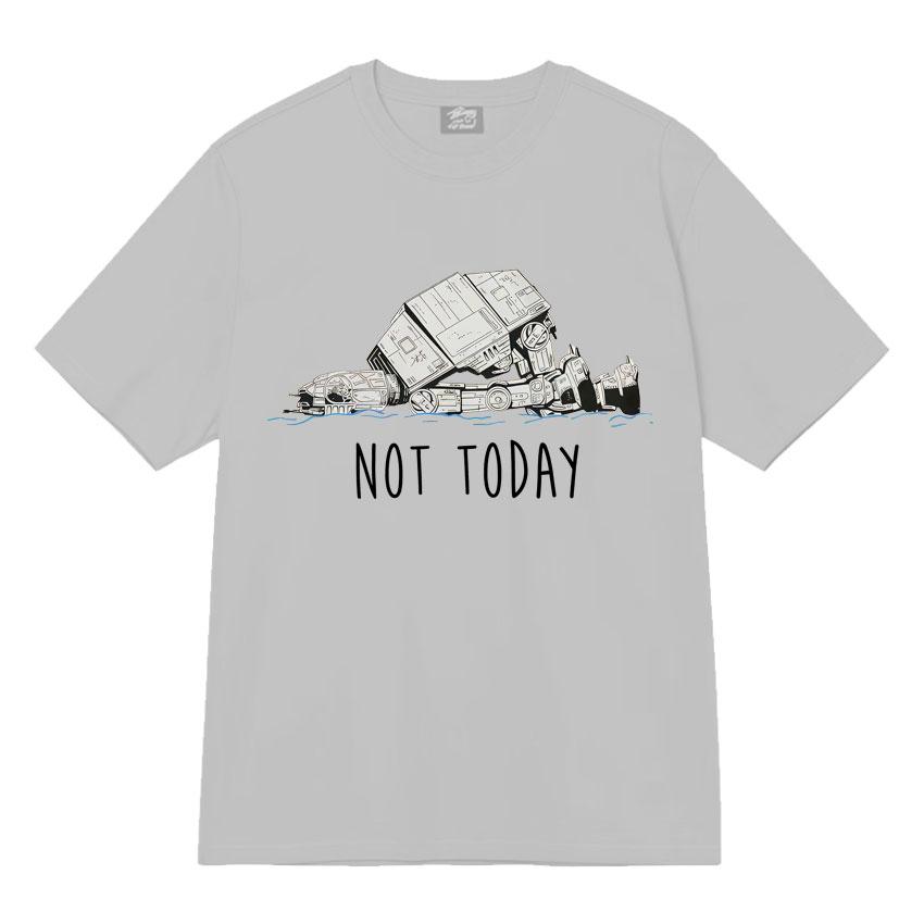 Funny At Walker Not Today Harajuku T Shrits Graphics Print Mens Women Tee Shirt High Quality Short Sleeves Streetwear Teenagers