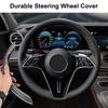 2Pcs Steering Wheel Covers Wear-Resistant Non-Slip Comfortable Grip Ergonomic Design Universal Fit Steering Wheel Protector Car Accessory