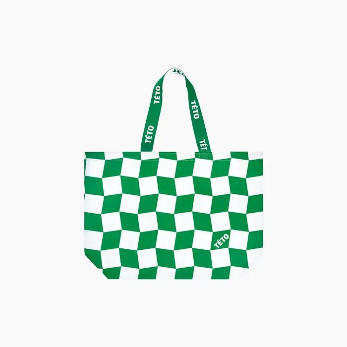 Teto Reusable Bag Pixel Green M