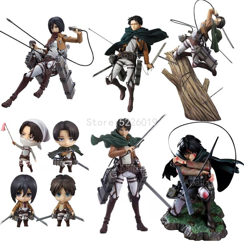 Attack On Titan Anime Figure Action Figure 213 #Figure 417 #375 #207 #Eren Yeager 390 #Figurine Toys