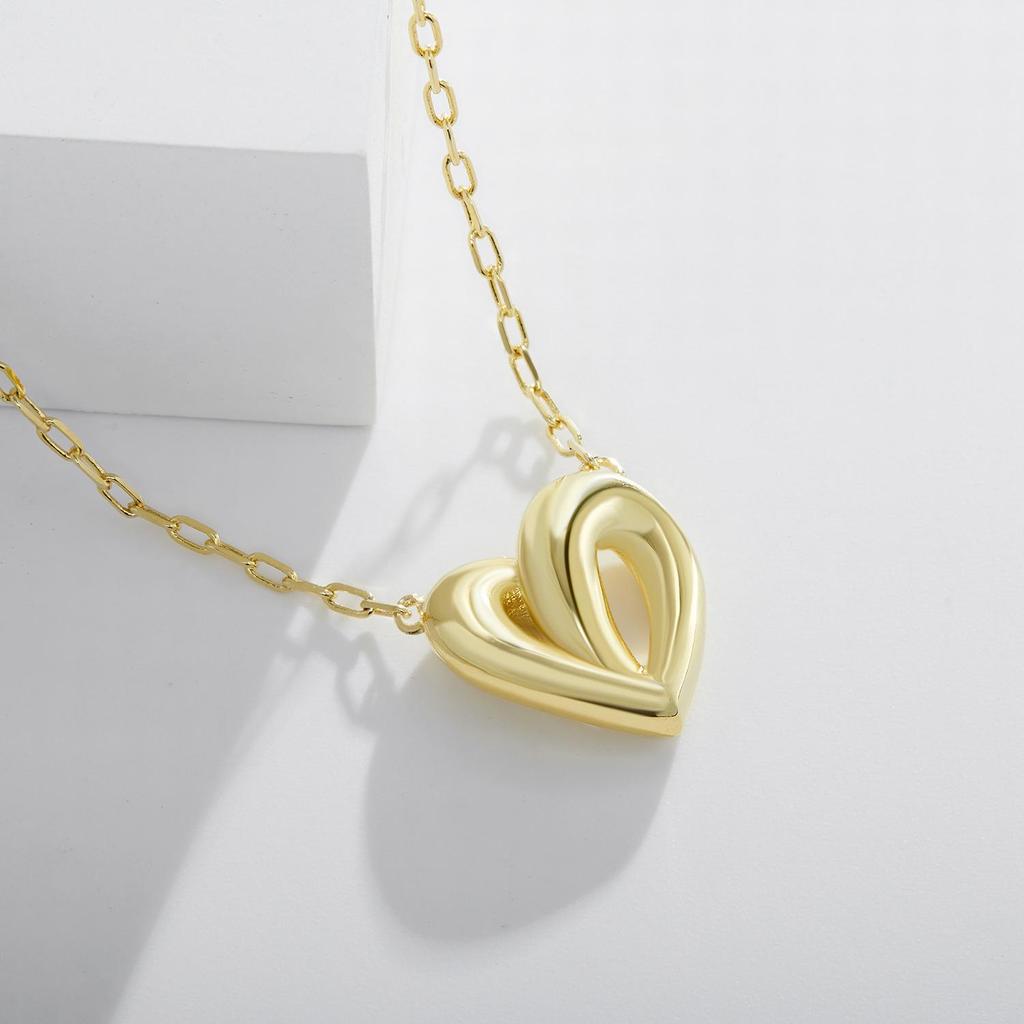 Women's Fashion Heart Pendant Necklace Chain Wedding Party Jewelry Christmas Birthday Gifts
