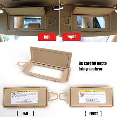 Sun Visor Shade Mirror Cover Replacement Auto Interior Makeup Cosmetic Mirror Shade Case Board for Mercedes-Benz S-Class W220 19