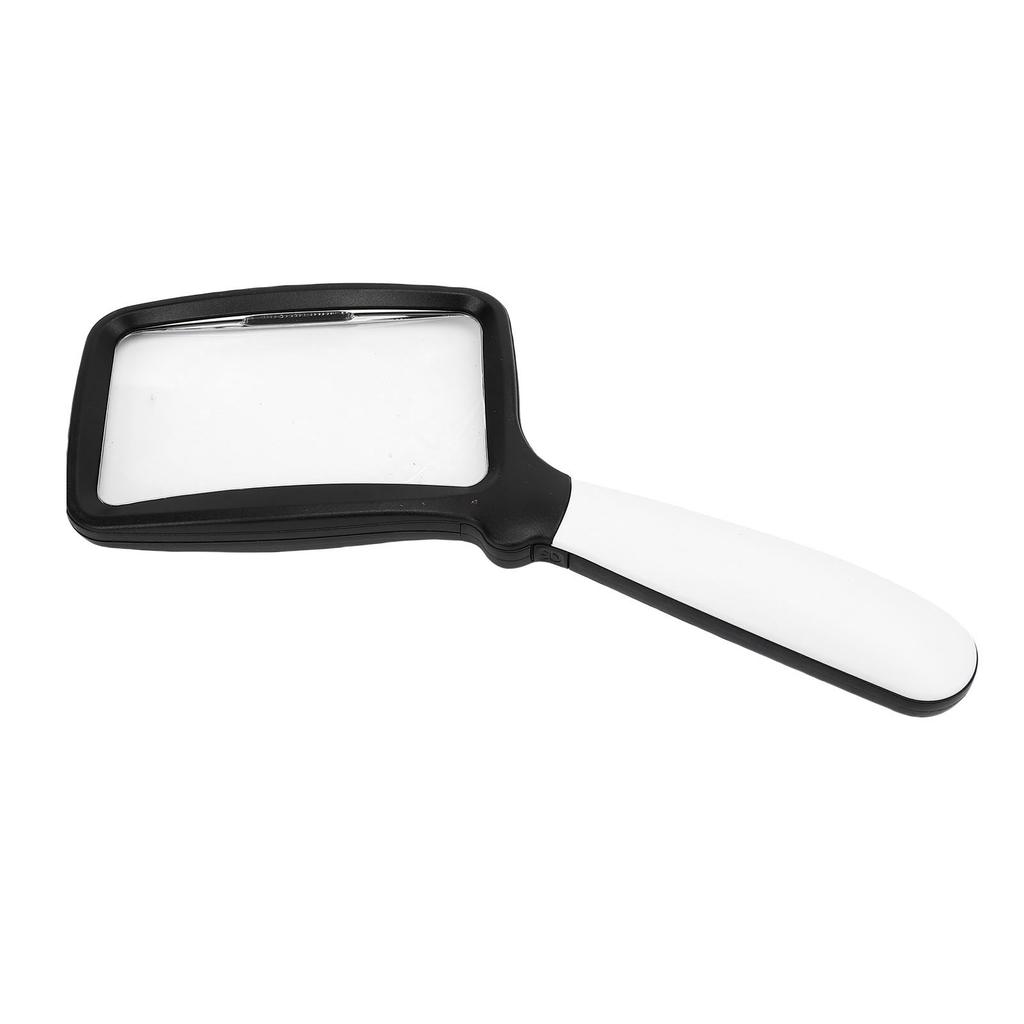 3X Magnifying Glass with LED Light Foldable Rectangle Handheld Magnifier for Reading Book Newspaper 