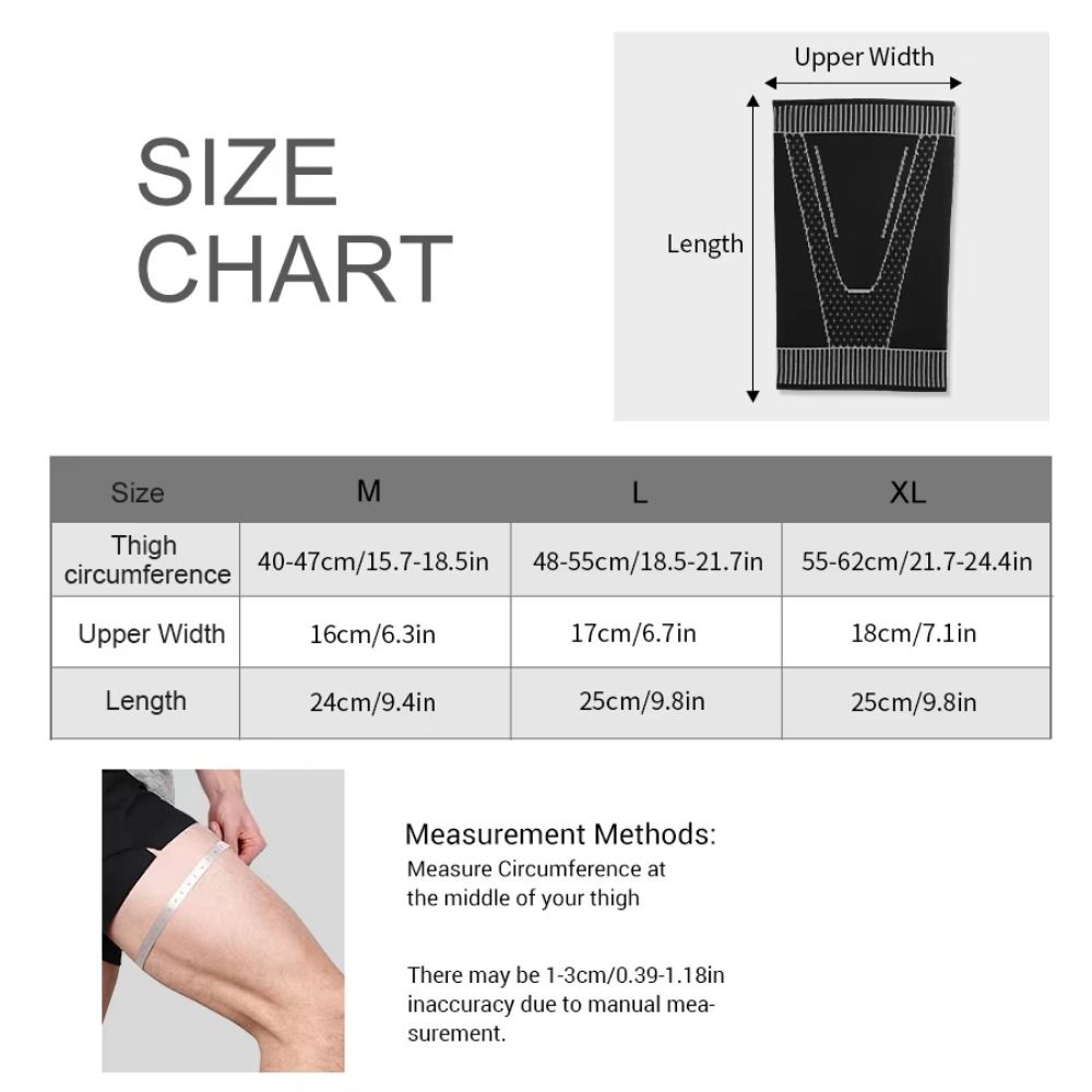 Breathable Thigh Compression Sleeve Elasticity Sports Sock Sleeves Compression Leg Sleeves  Yoga