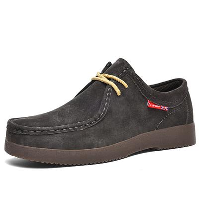 Men Casual Shoes Suede Leather Work Shoes Platform British Business Party Dress Shoes Male Lace-up Flats Sneakers