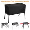 Black Silver Patio Cover for Burner Cover Stove Waterproof Cover 34.5 X 16 X 16 Inches
