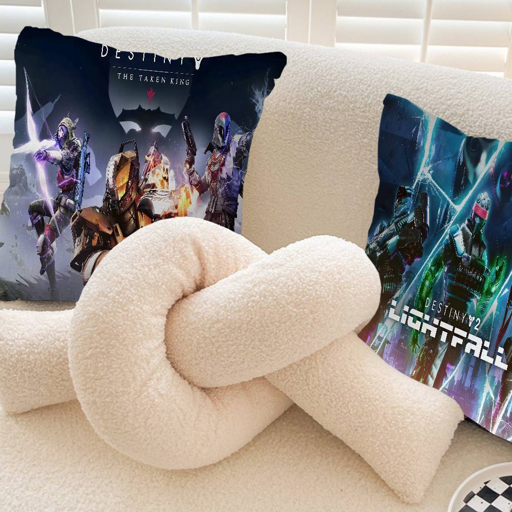 Game D-Destinys In Stocked Gamer Maple Design Cushion Cover Happy Autumn Harvest Decor Holiday Decorati Pillow Cover