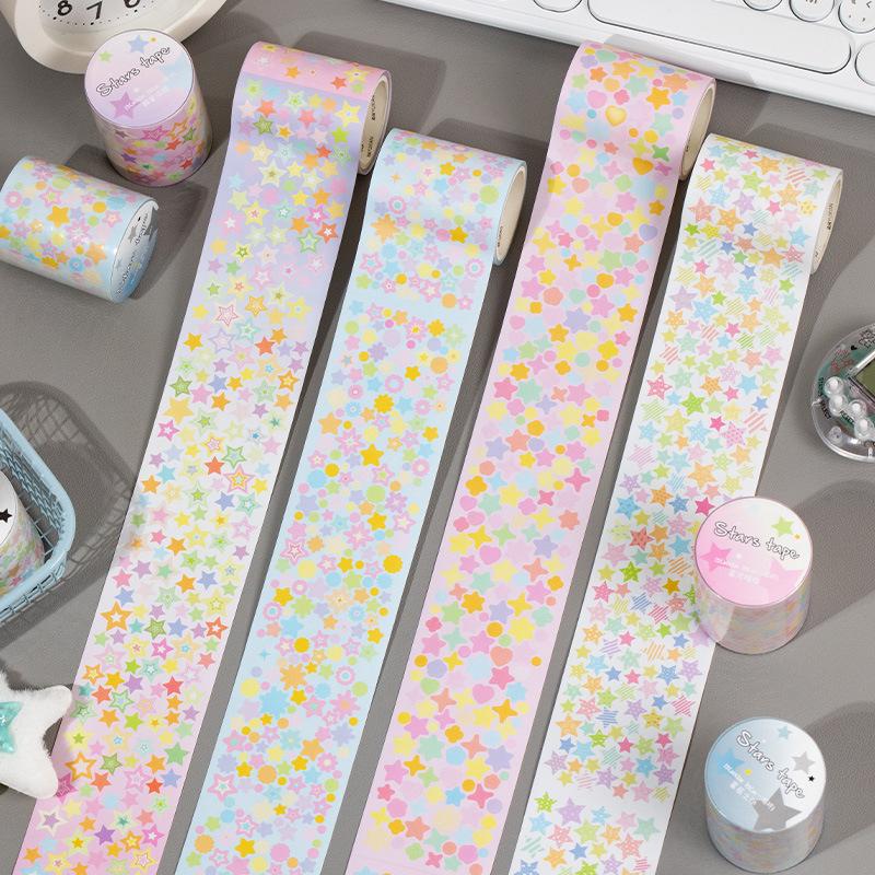 Die-Cut Starry Sky Series Tape for Journals, Phone Cases, DIY Collages & Paintings