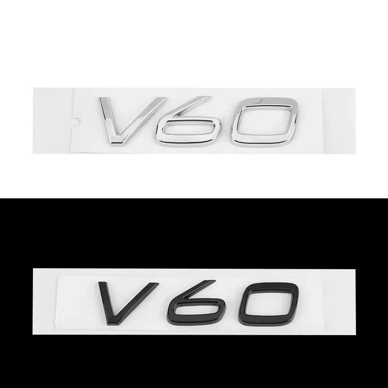 

3D Металева Задня Наклейка-Емблема-Лого на Багажник Автомобіля Для Volvo Rdesign Polestar AWD V50 S60 XC60 S40 XC40 Silver