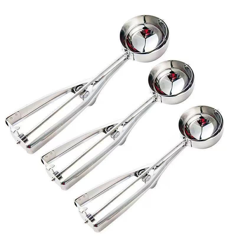 Stainless Steel Ice Cream Scoop & Spade – Customizable Fruit and Ice Cream Scooper