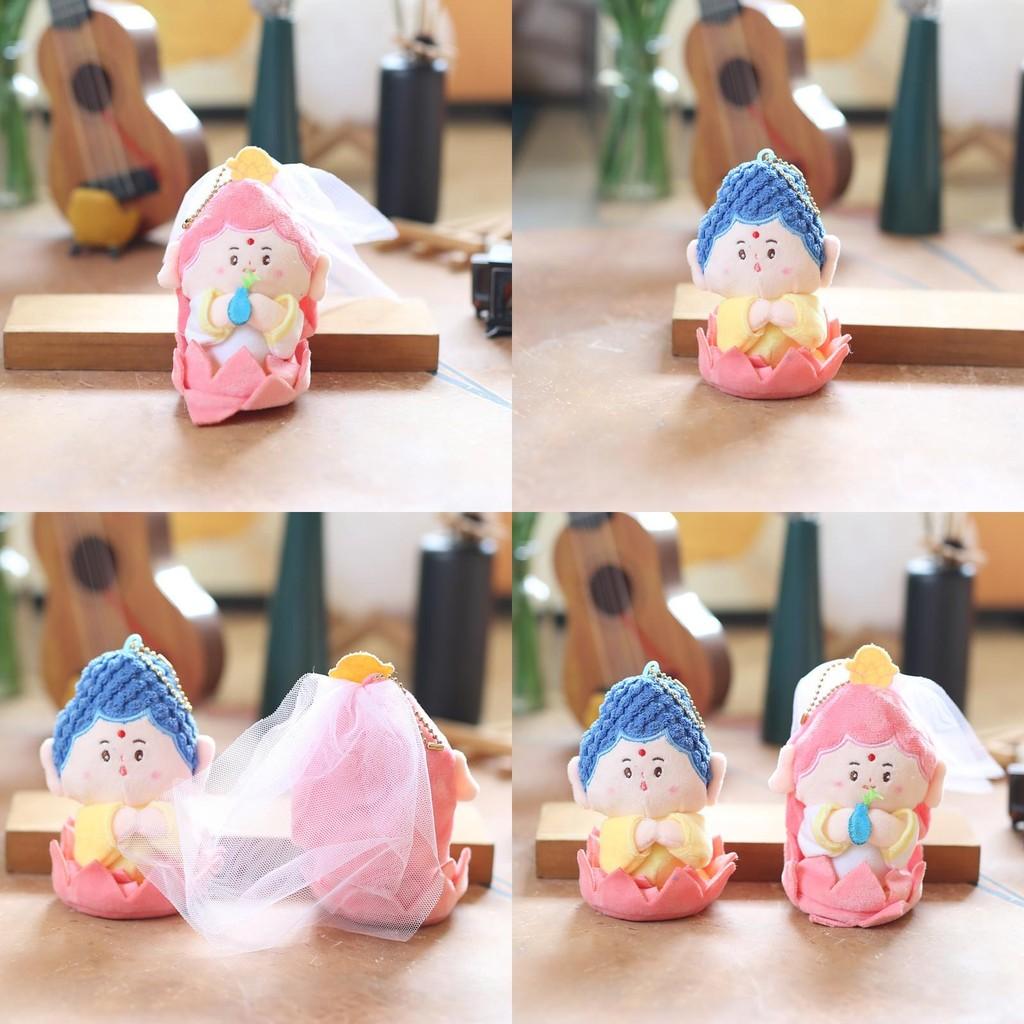 Bodhisattva And Tathagata Plush Doll Keychain For Meditation Enthusiasts