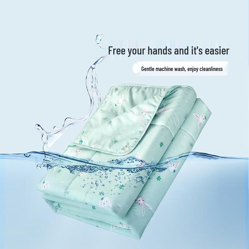 FUANNA Washable Antibacterial 7-Hole Summer Quilt