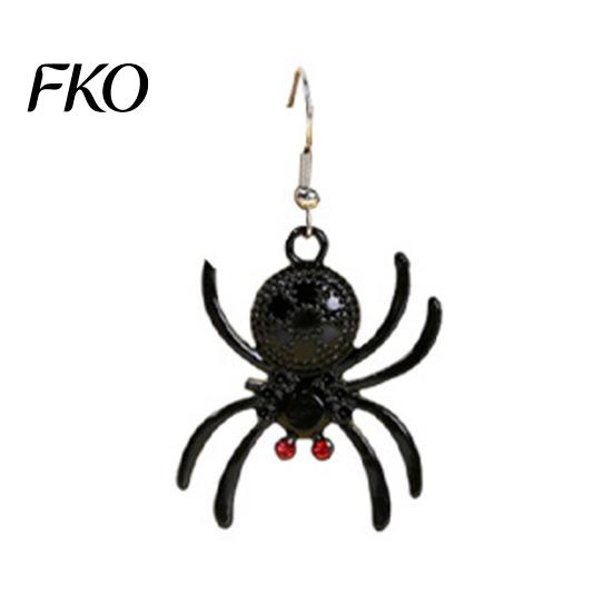 Unique Holiday Gifts for Friends 1 Pair Halloween Earrings Women, Skeleton Spider Pumpkin Detailed Alloy Charms Ghost Bat Dangle Earrings, Gothic