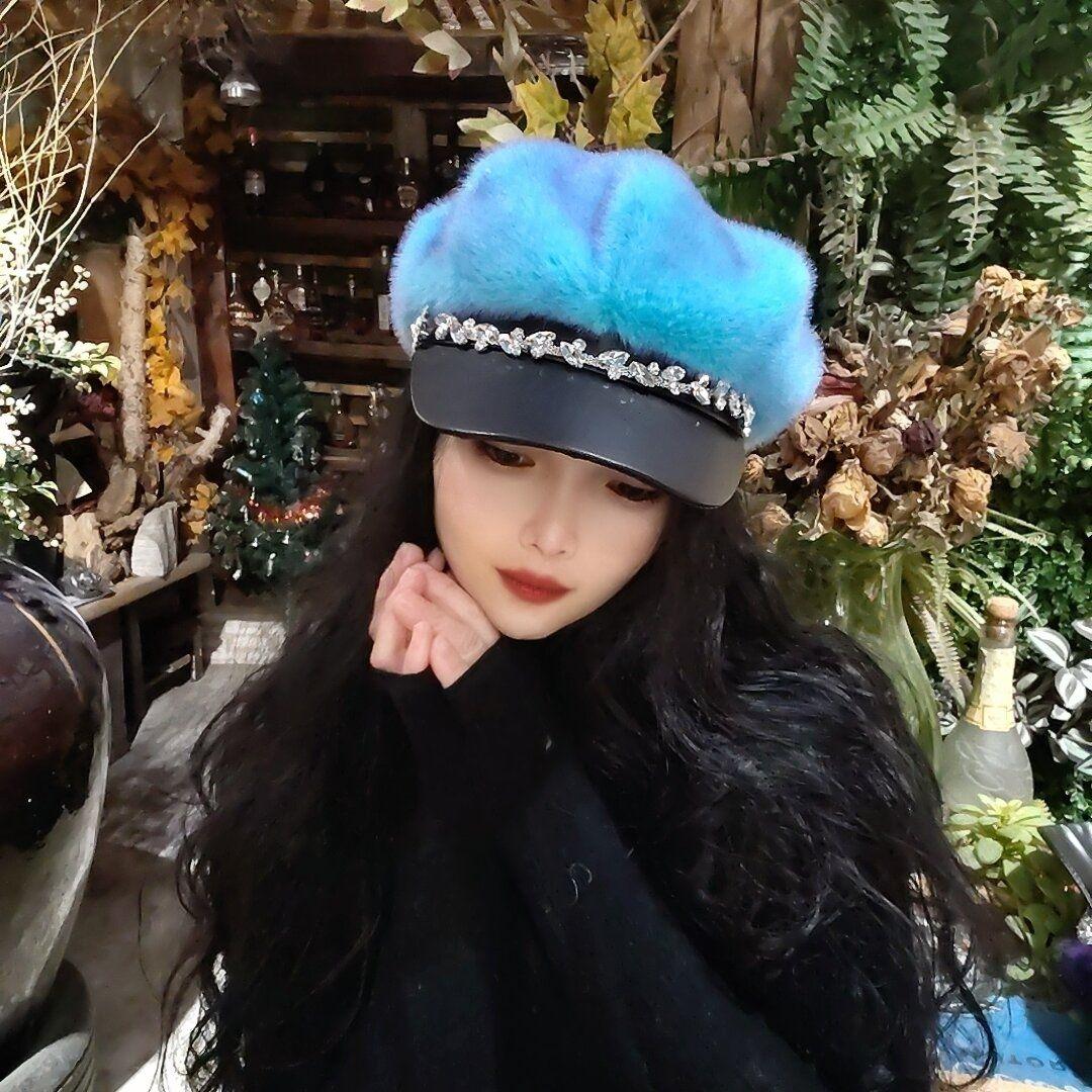 

New Autumn and Winter Hat Warm Cap Fashionable Versatile Octagonal Hat Foreign Style Beret Environmentally Women s Hats One Size