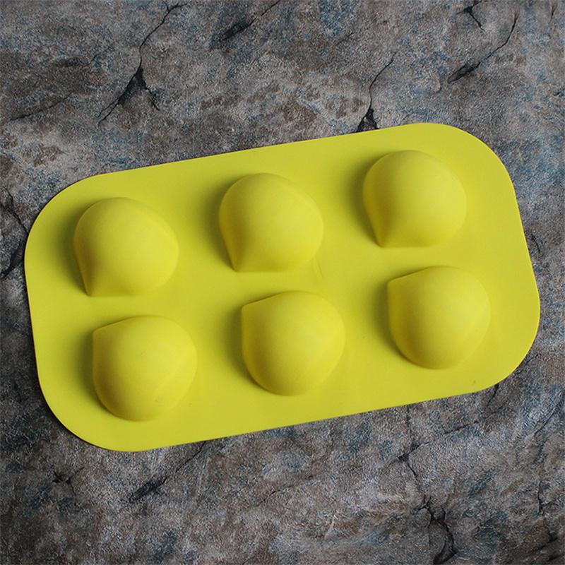 6 Cavity Mini Chestnut Silicone Mold Acorn Nuts Chocolate Chocolate Mould DIY Cake Baking Decorating Tools