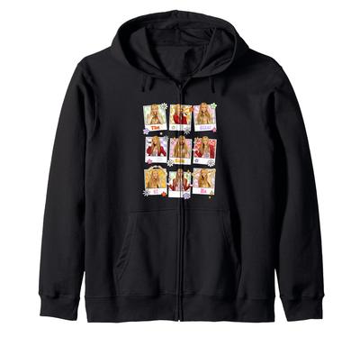 Disney Hannah Montana Ikonischer Hannah Polaroid Brust Poster Reißverschluss Hoodie