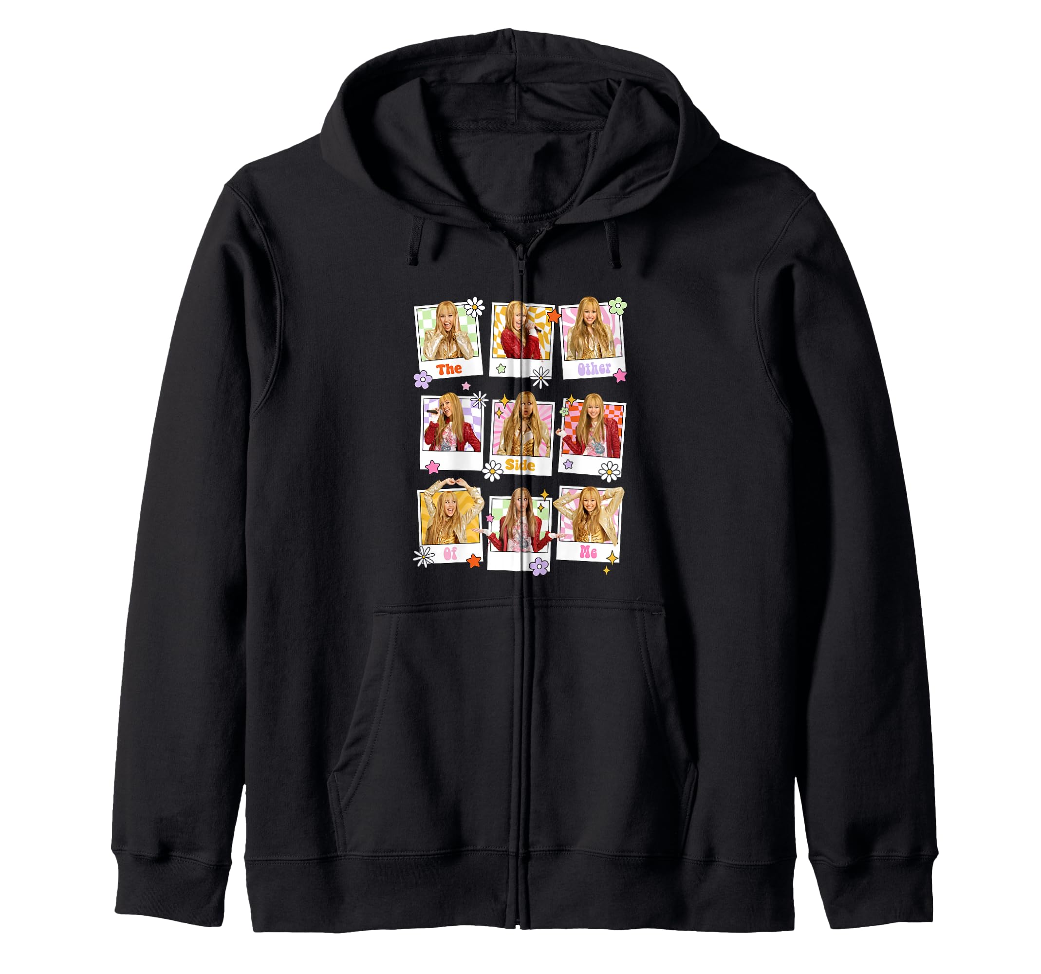 Disney Hannah Montana Iconic Hannah Polaroid Chest Poster Zip-Up Hoodie
