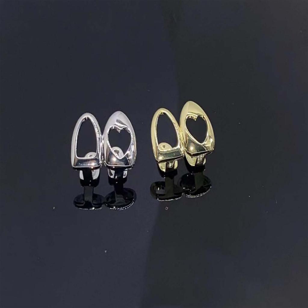 Multipurpose Copper Plated Openwork Heart Designs Grillzs Fashion Accessory for Trendy Generation Stylish Outfits