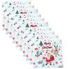 Christmas Disposable Tableware Sets Santa Claus Party Tablecloths Paper Plates Cups Tissue Napkins Straws Decoration Supplies