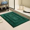 Tappetino da Bagno Ultra-Assorbente Antiscivolo a Spina di Pesce - Spesso, Tuftato ed Elegante Zerbino da Pavimento.