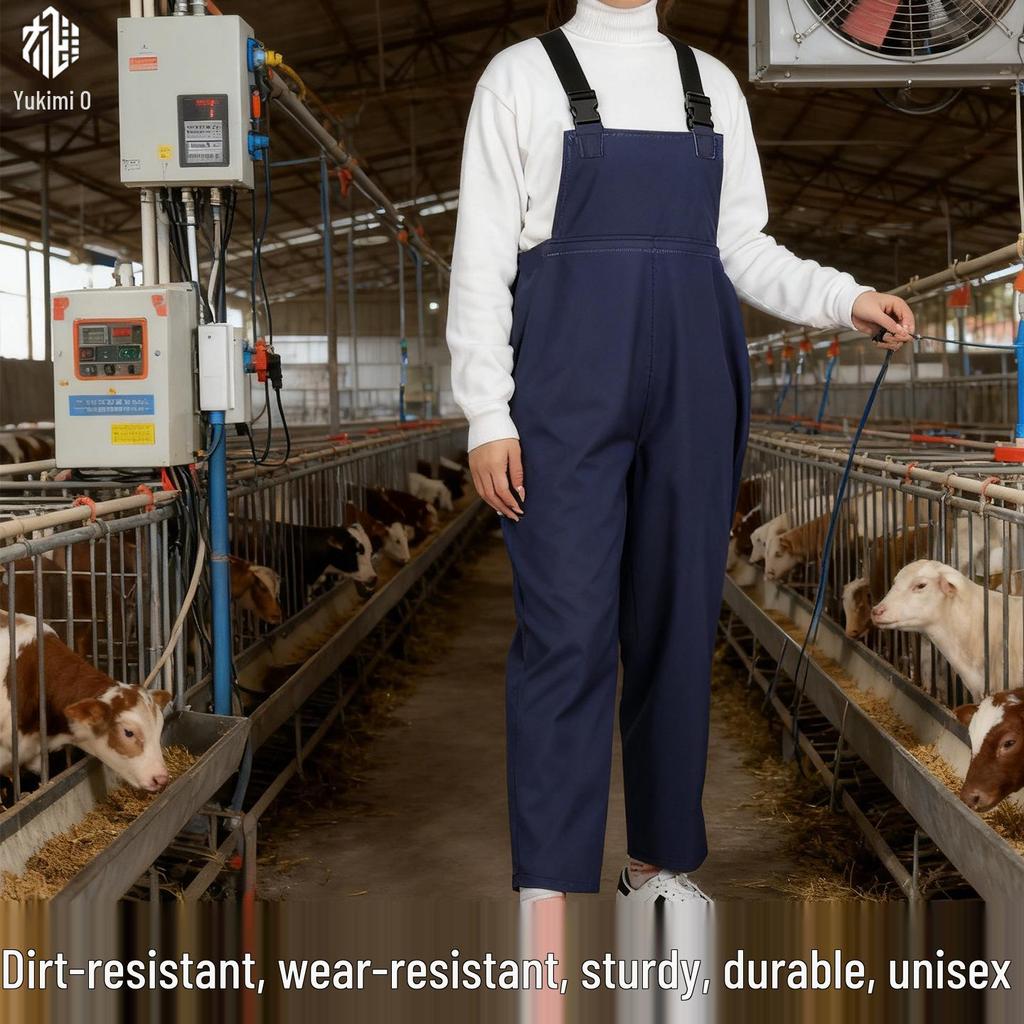 Waterproof Fishing & Aquaculture Bib Pants Set - Thick, Stain-Resistant, Wear-Resistant
