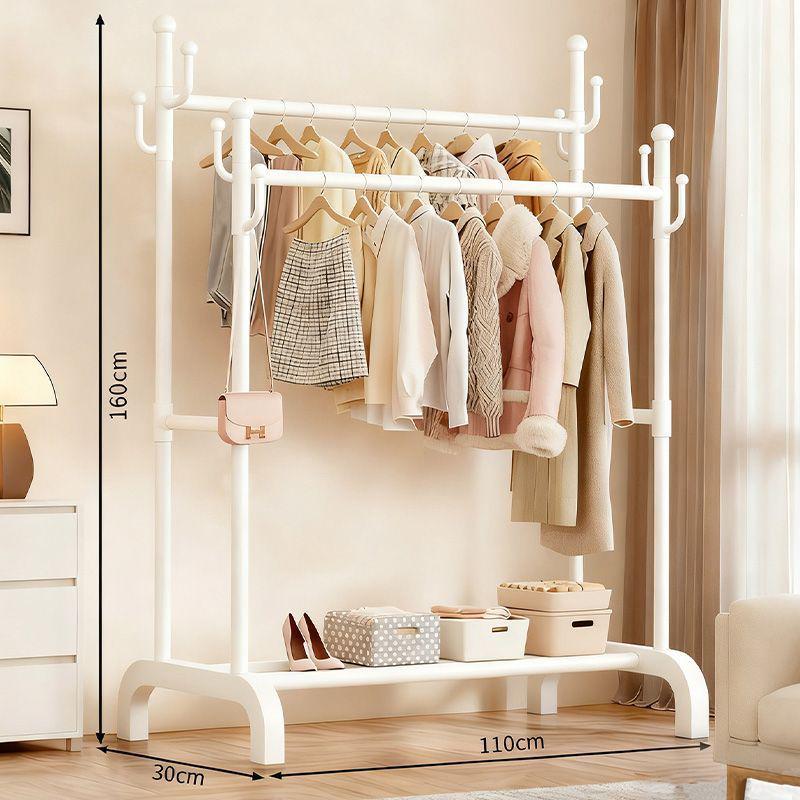 Multifunctional Floor-Standing Coat Rack and Clothes Dryer for Indoor Storage