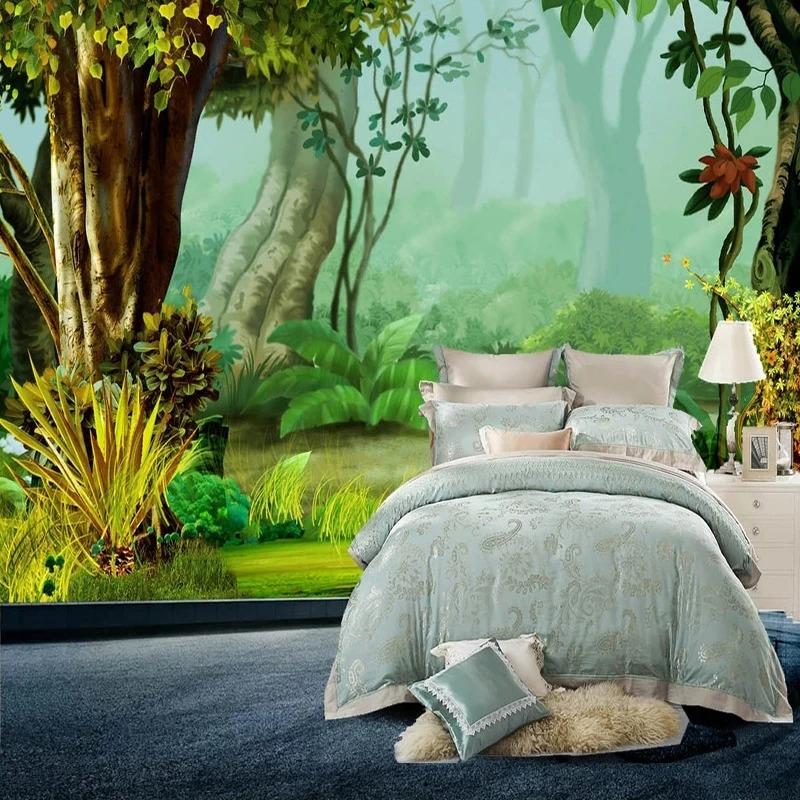

Креативные обои с пейзажем Woods 3d Fresco Living Room Restaurant Background Wall Mural Decor 200 cm(W) x 140 cm(H)