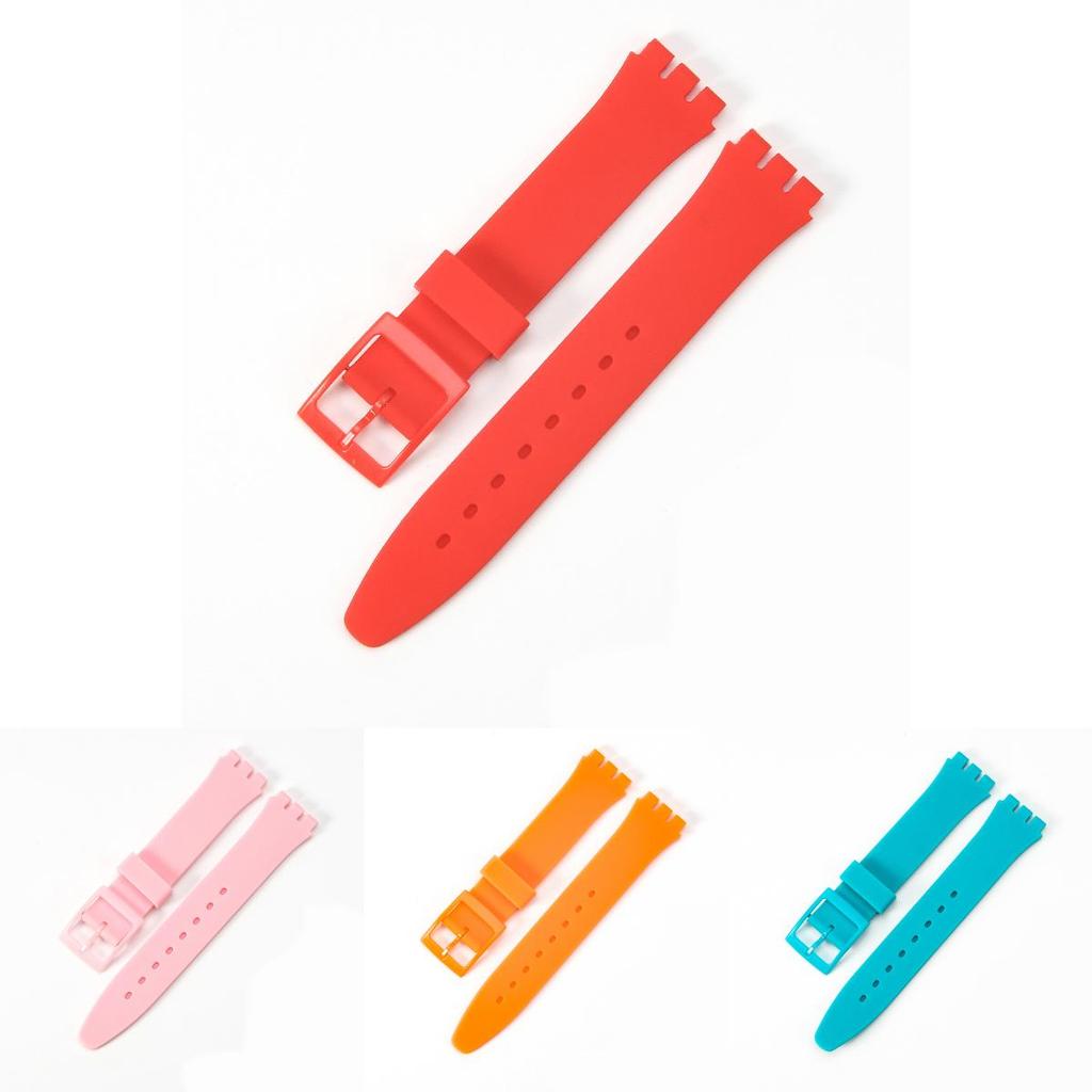 Langlebiges Silikon-Uhrenarmband Ersatz Für Swatch 16mm 17mm 19mm 20mm