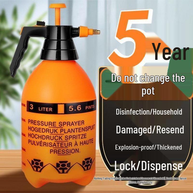 Household Car Wash & Plant Watering Spray Bottle with Air Pressure Sprinkler