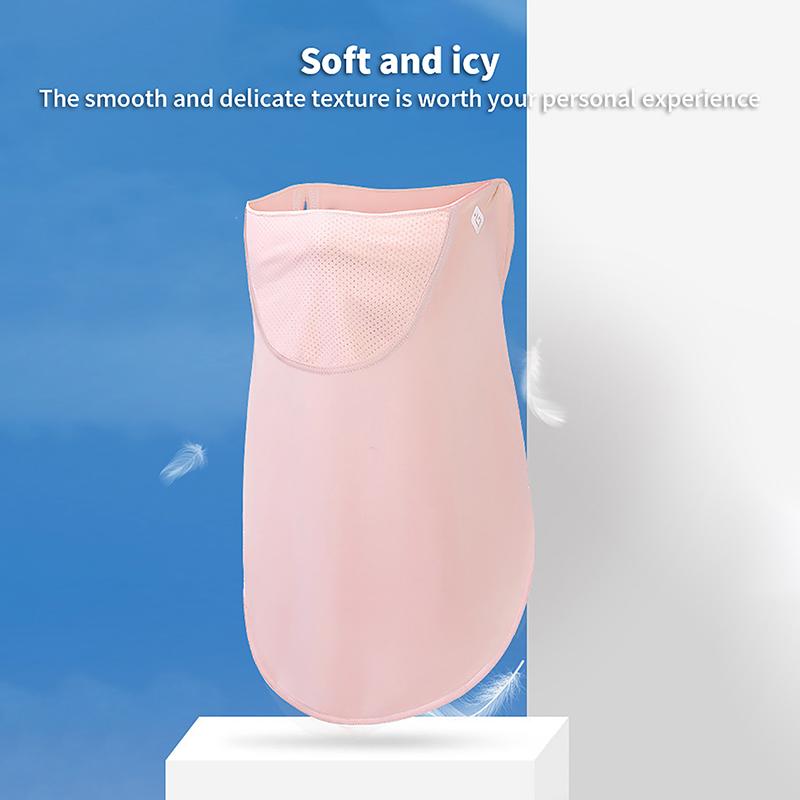 Ice Silk Sunscreen Mask Women Summer Anti-Uv Quick-Drying Face Cover Scarf Breathable Lady Neck Protection Hanging Ear Headband