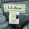 L.L.Bean 90s Old 3D Long sleeve turtleneck sweater S Blue Knit Outdoor Women Used