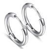 Trendy European & American Hypoallergenic Stainless Steel Hoop Earrings